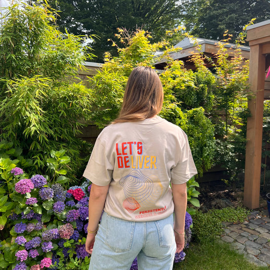 T-shirt 'Deliver' Beige