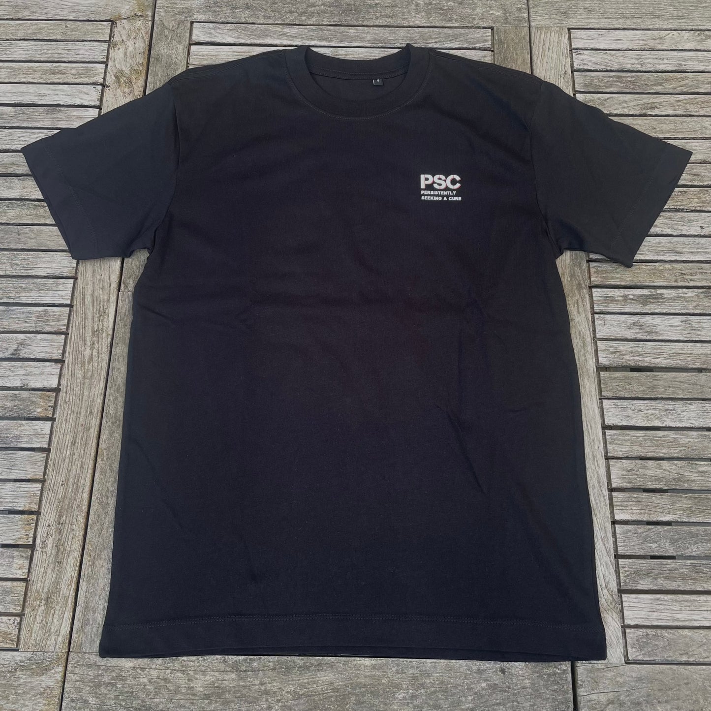 T-shirt 'Galweg fases' Zwart